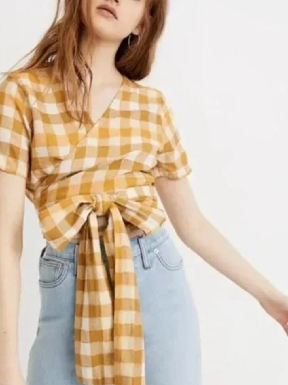 Ace and Jig Sierra Top / Yellow Fez Print / size S